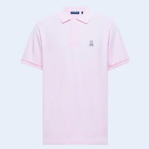 Psycho Bunny sz M Light Pink Polo with Signature Skull Logo